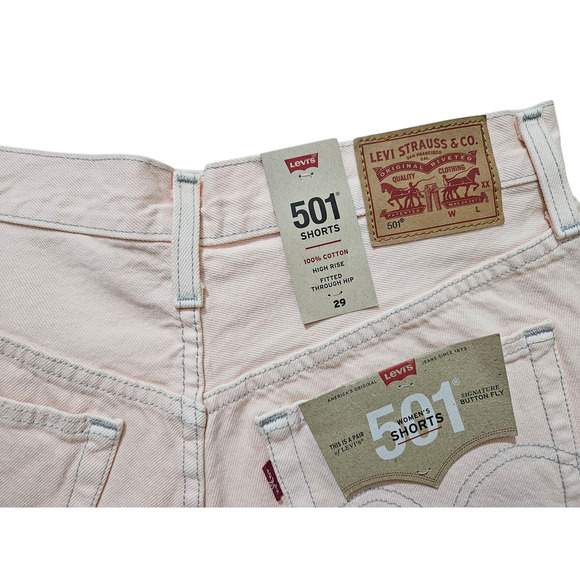 Levi's Pink Jean Shorts for Women - Picture 12 of 16